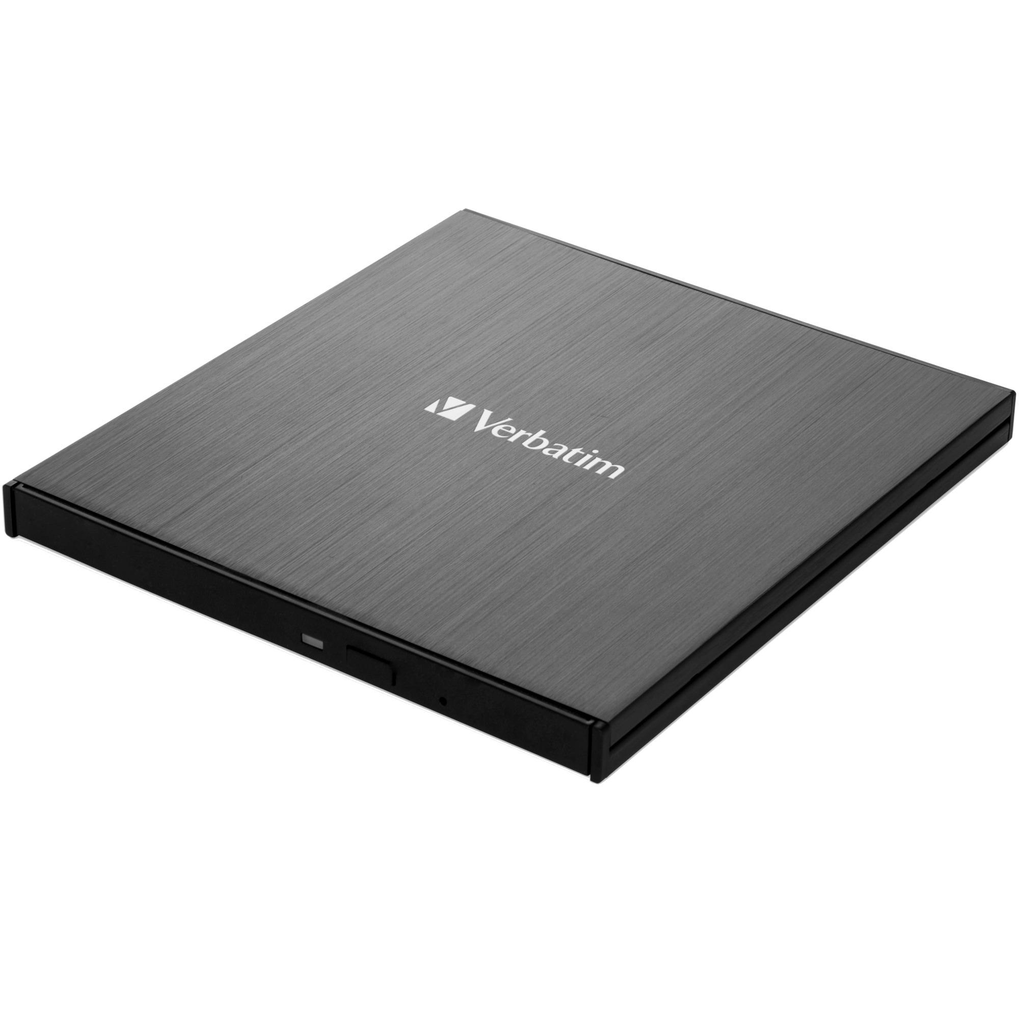 Verbatim External slimline, Blu-ray burner (black