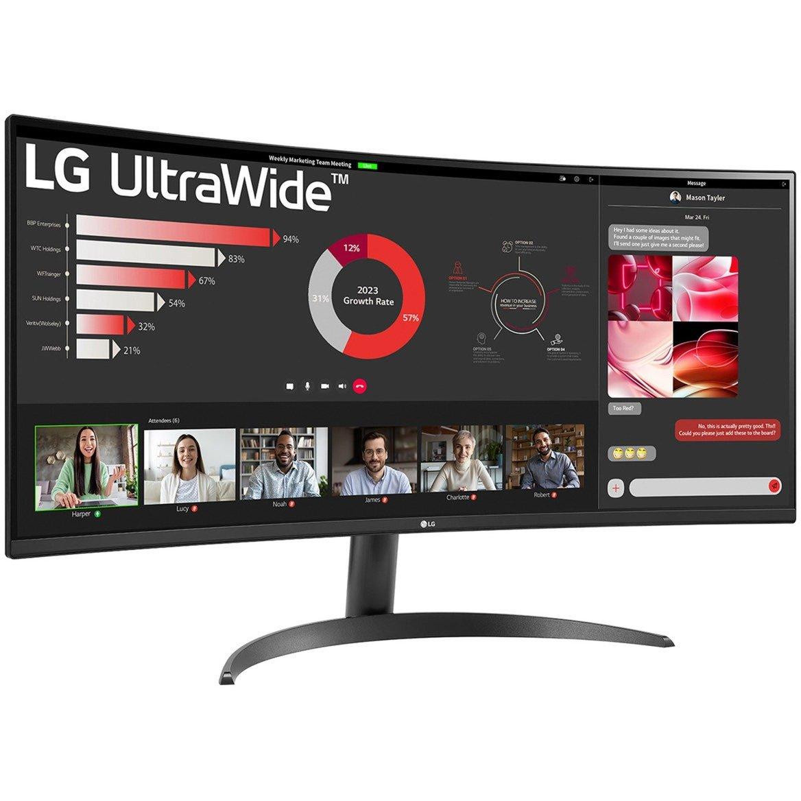 LG ELECTRONICS LG 34WR50QK-B, LED monitor