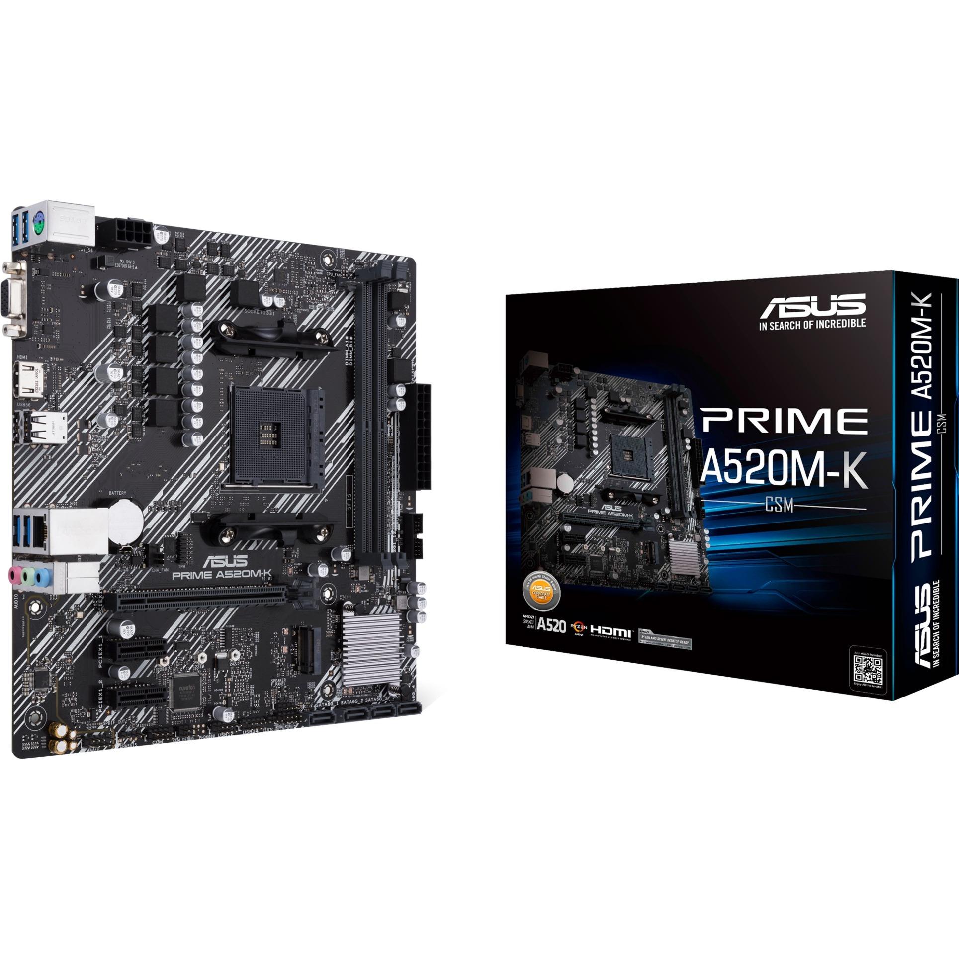 ASUS PRIME A520M-K - Socket AM4