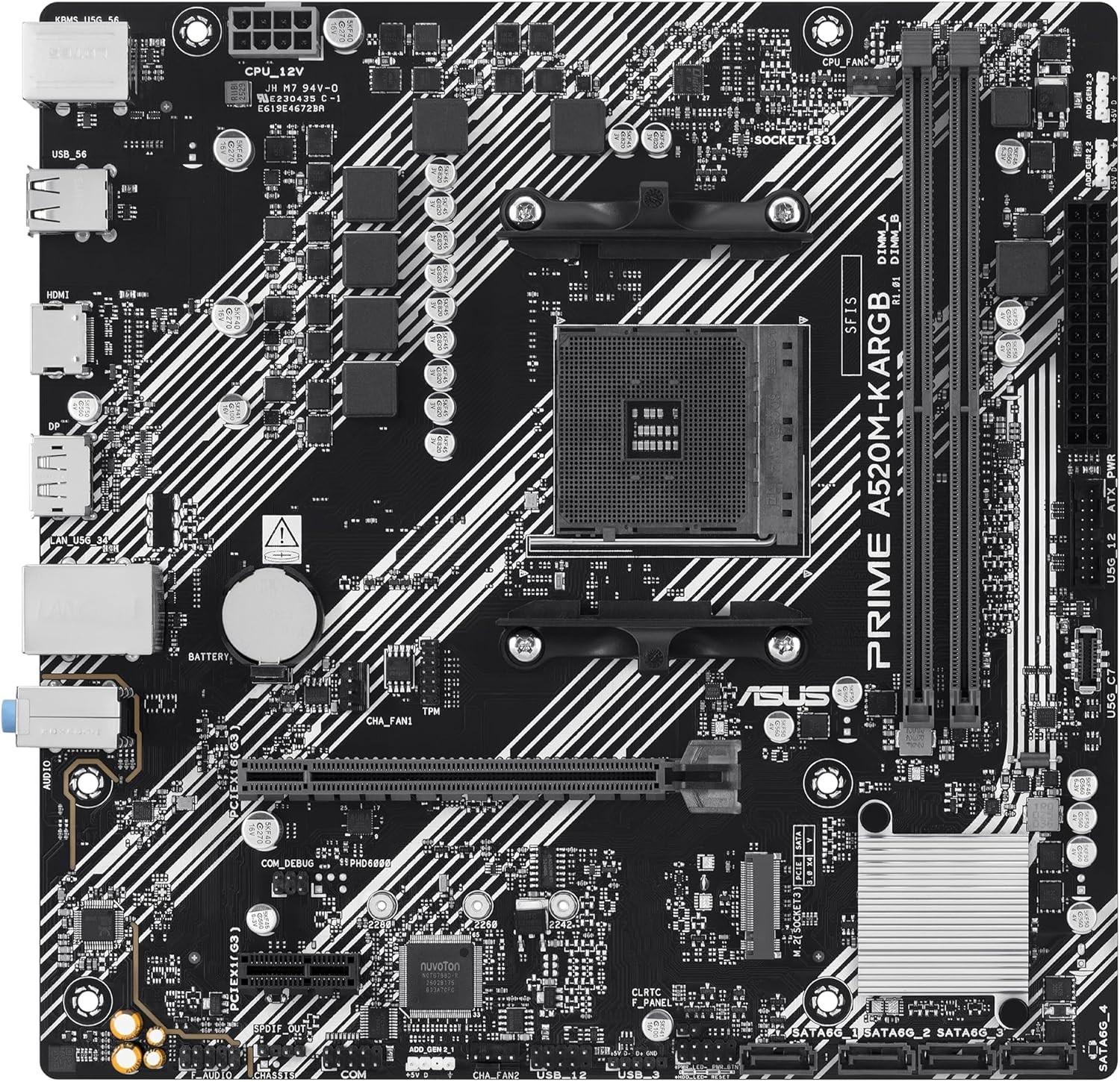 ASUS PRIME A520M-K ARGB - AM4