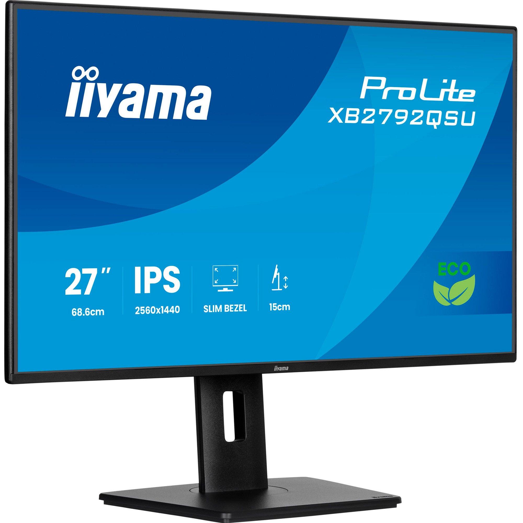 Iiyama ProLite XB2792QSU-B1, LED monitor -
