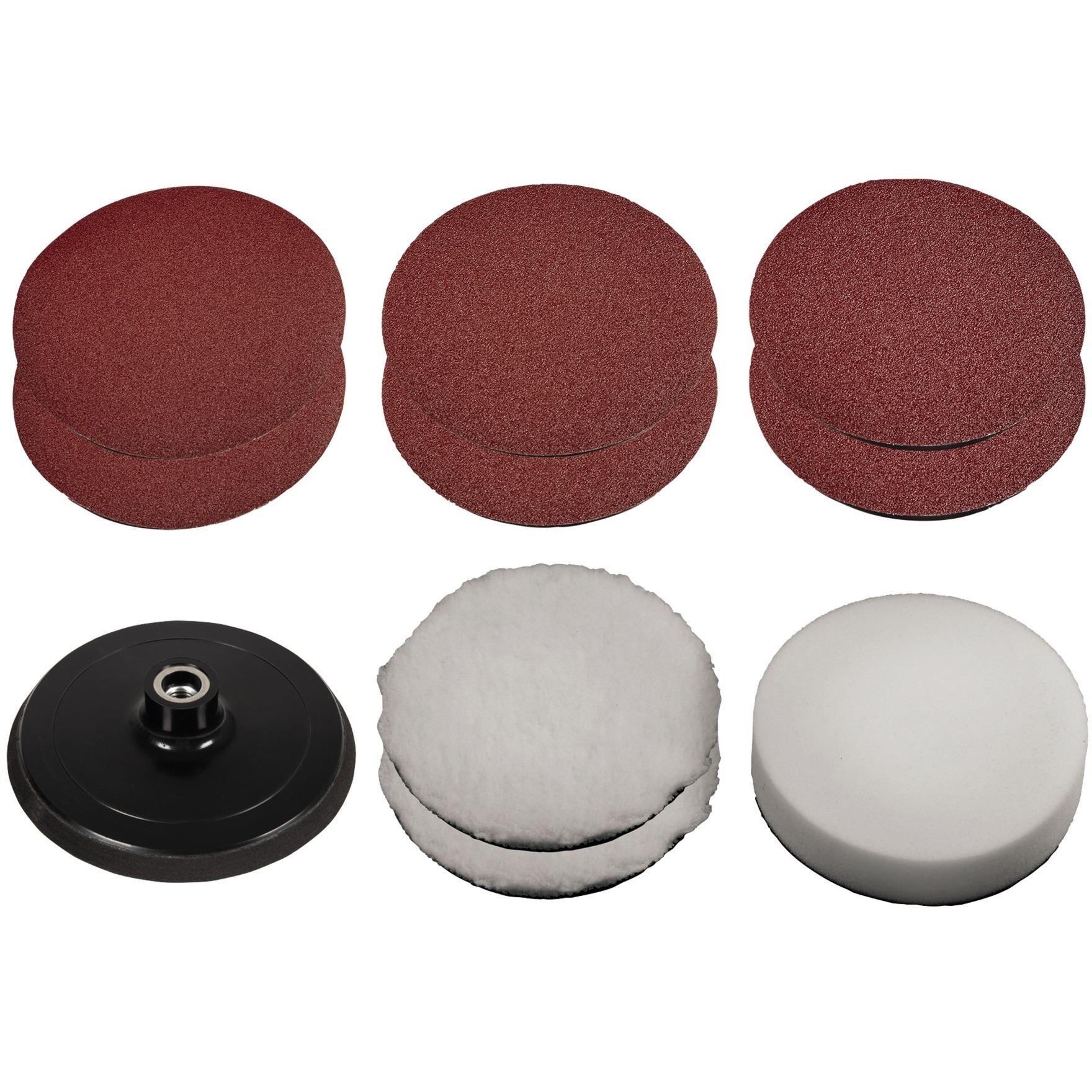 Einhell disc/polishing/sanding sheet set, 150mm, sanding/polishing