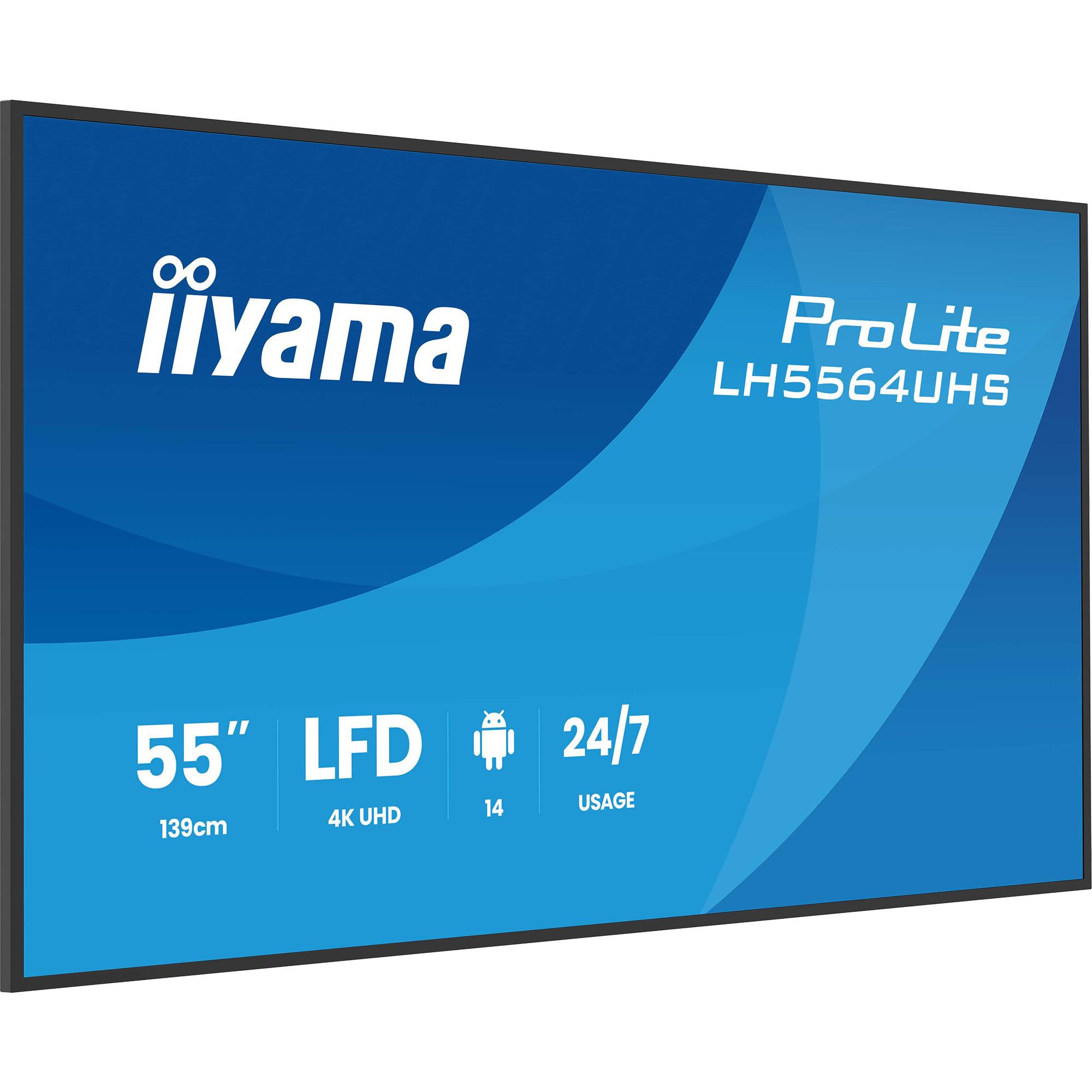 Iiyama ProLite LH5564UHS-B1AG, public display (black