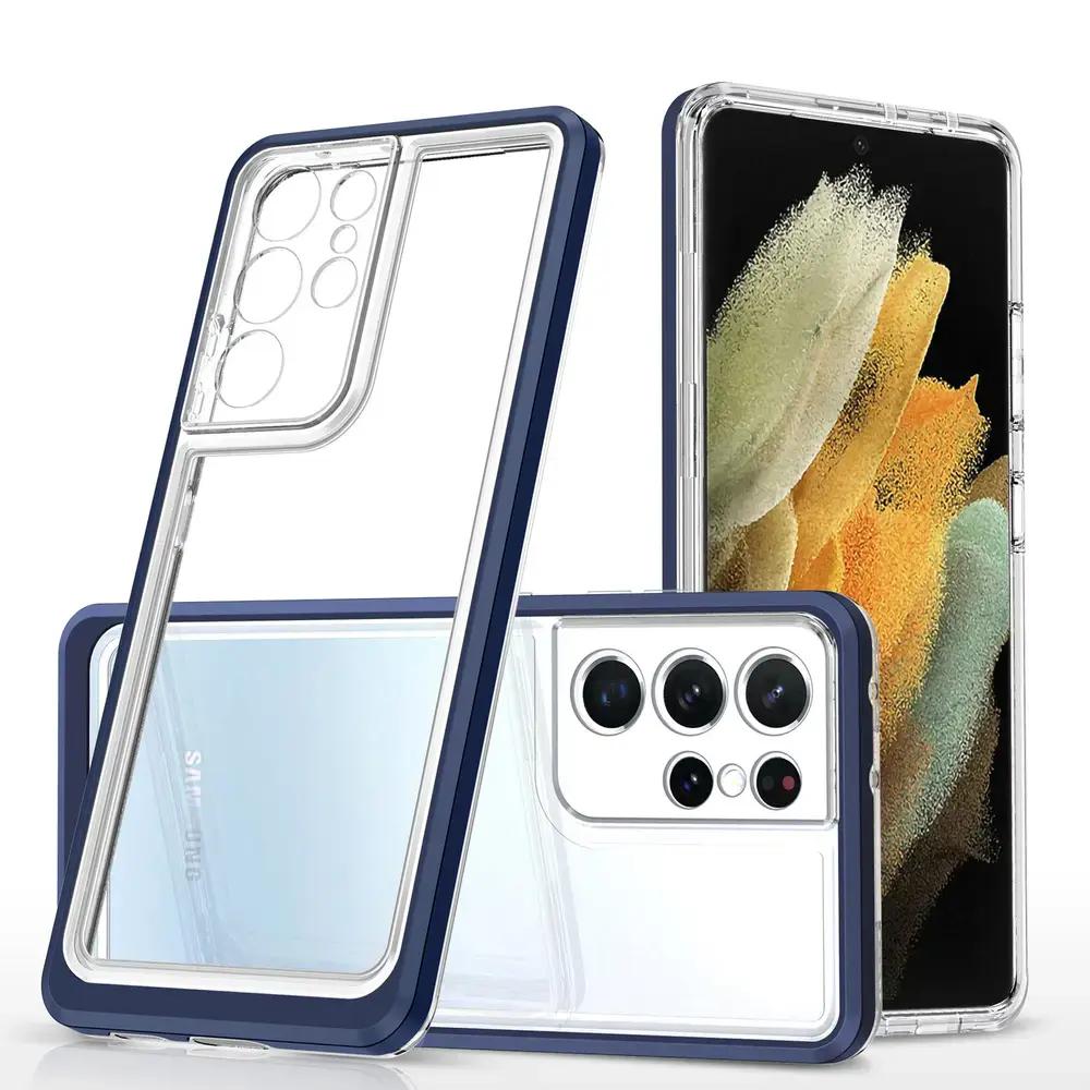 OEM Caurspīdīgs 3in1 maciņš Samsung Galaxy