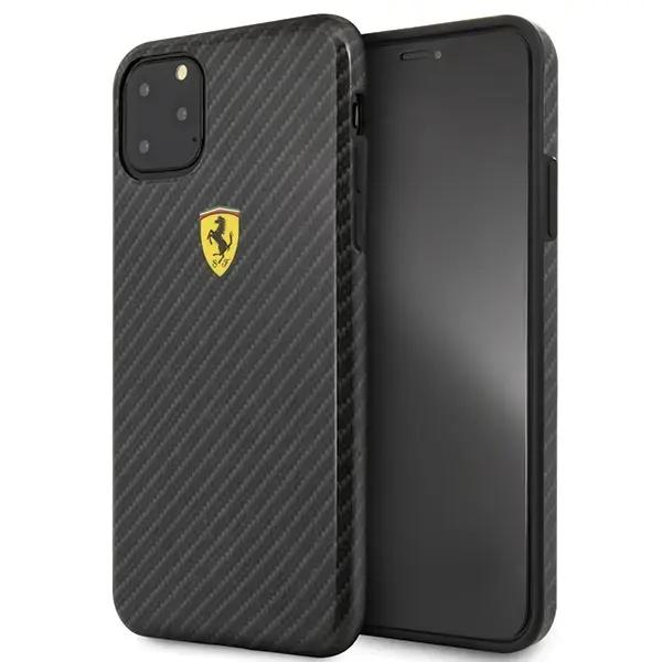Ferrari Hardcase FESPCHCN65CBBK Izturīgs Silikona Aizsargapvalks