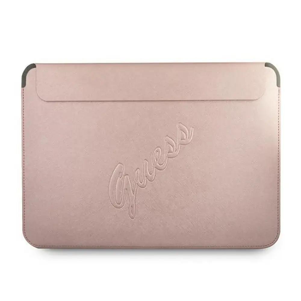 Original GUESS Laptop Sleeve Saffiano Script