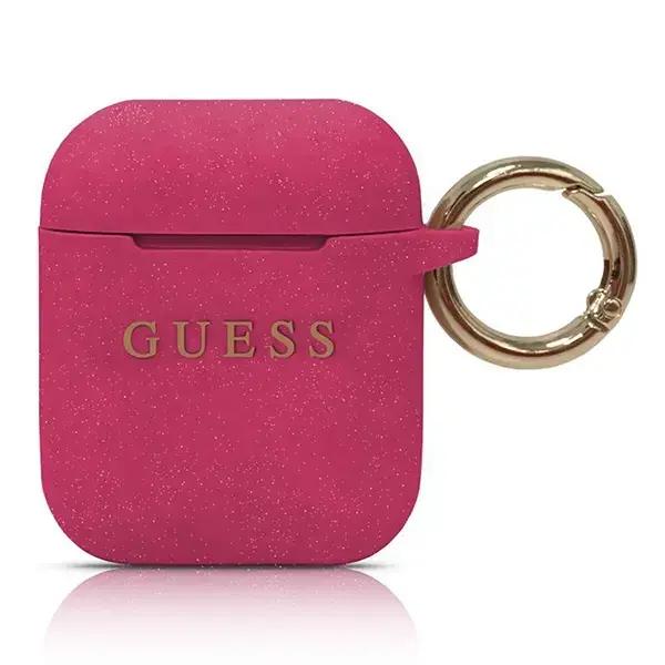 Guess GUACCSILGLFU Silikona Aizsargapvalks Austiņām Apple