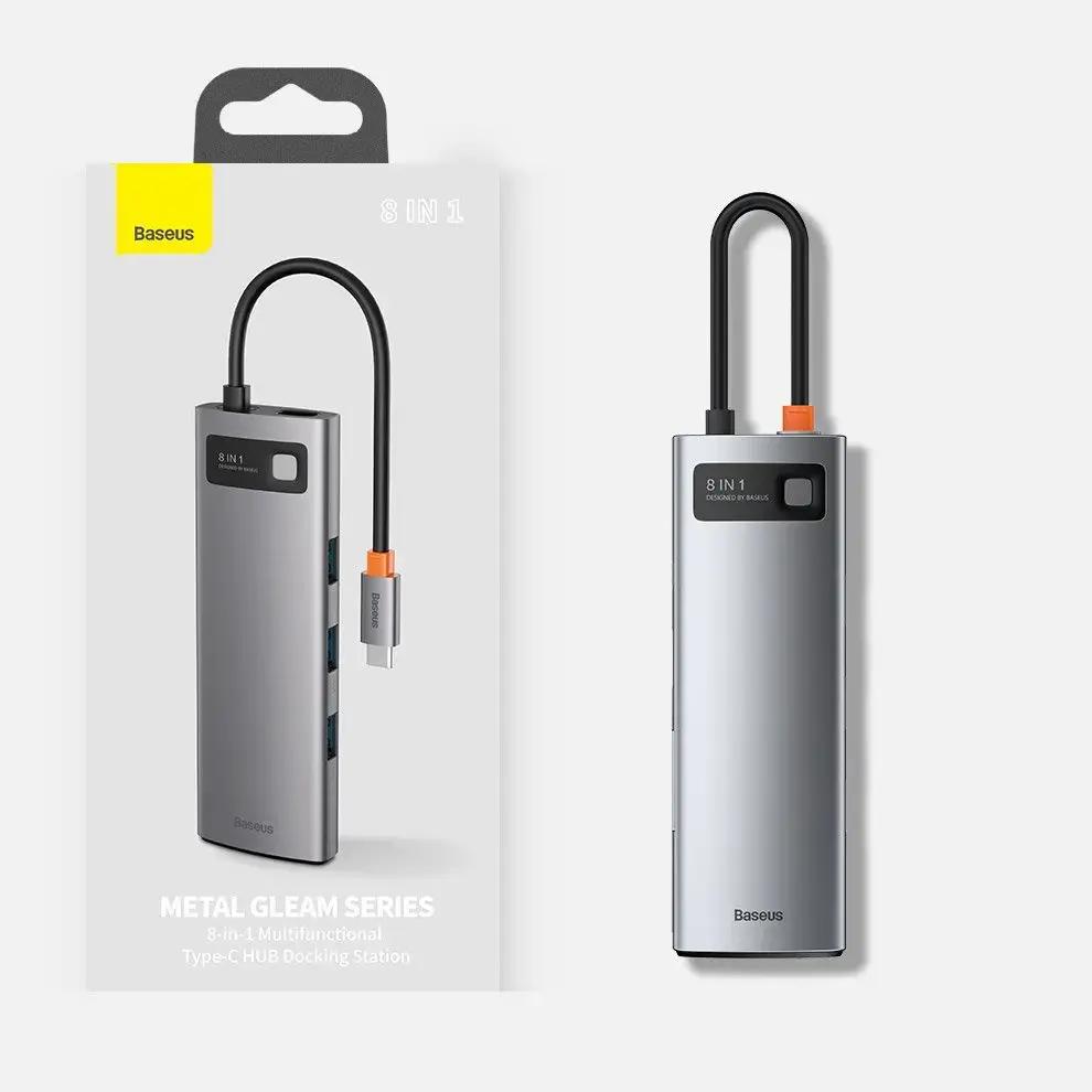 Baseus CAHUB-CV0G 8-in-1 USB centrmezgls |