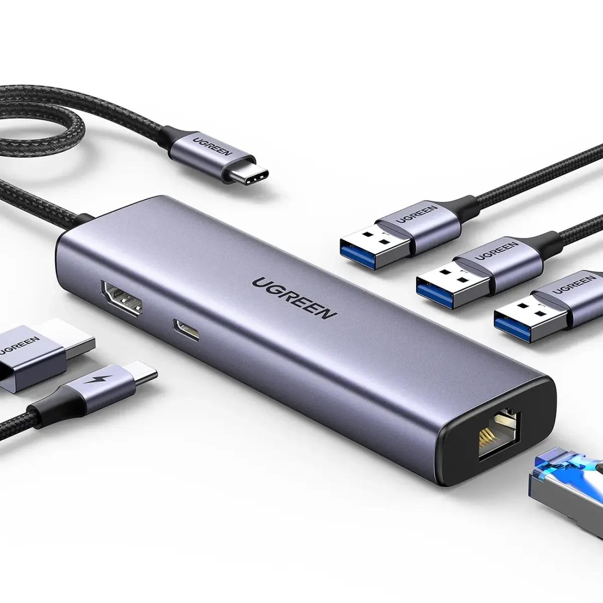 HUB Ugreen CM512 15598 6in1 USB-C