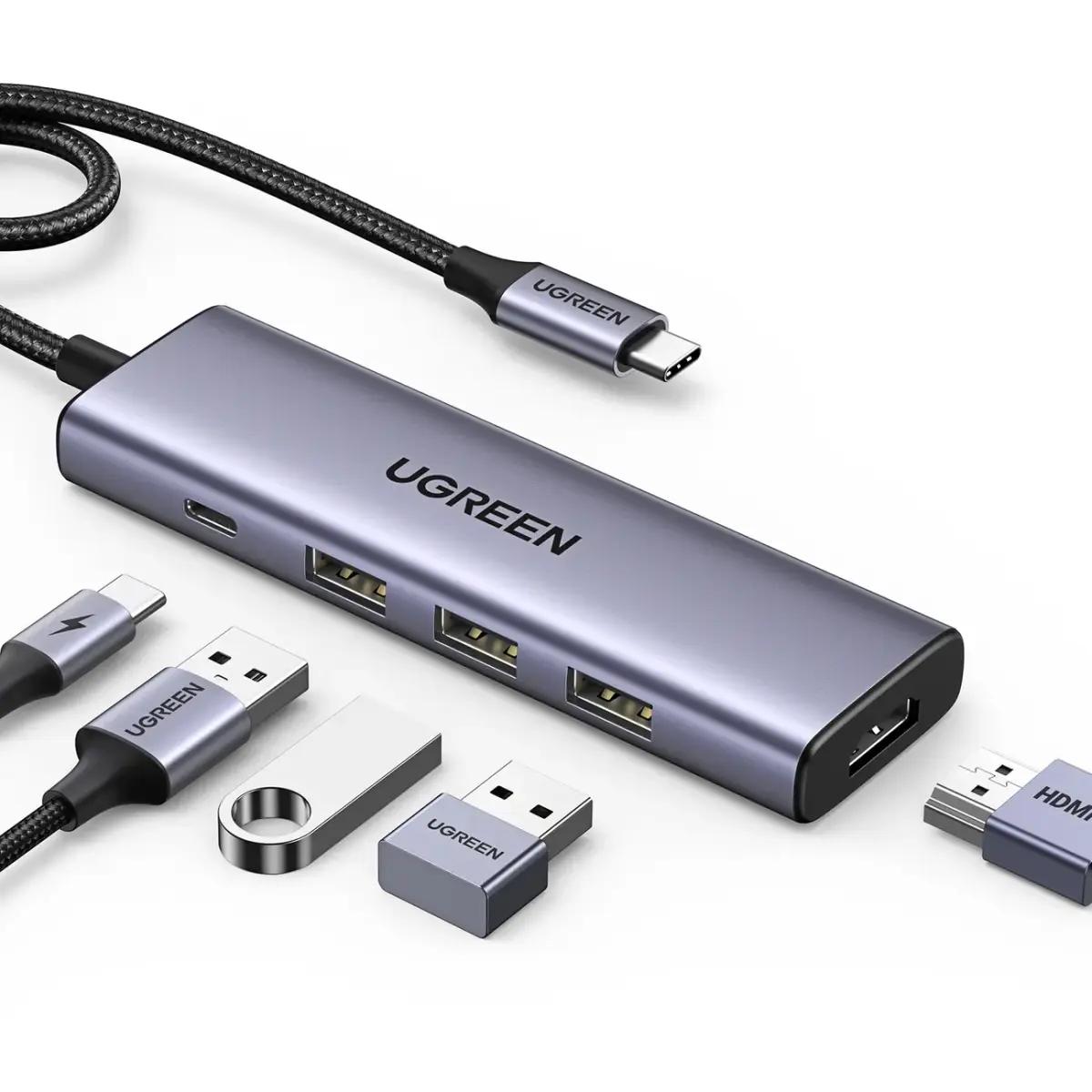 Multifunctional HUB 5in1 USB-C - HDMI