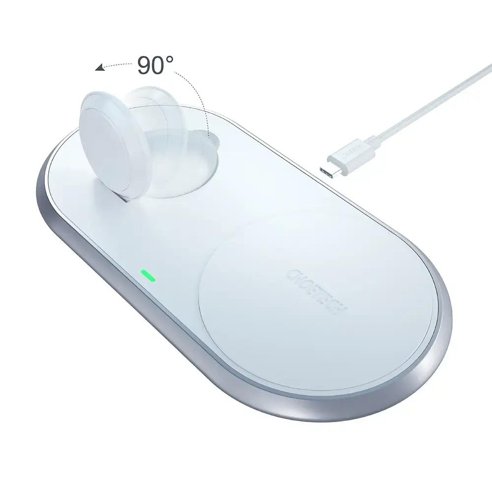 Choetech T317 2-in-1 bezvadu lādētājs |