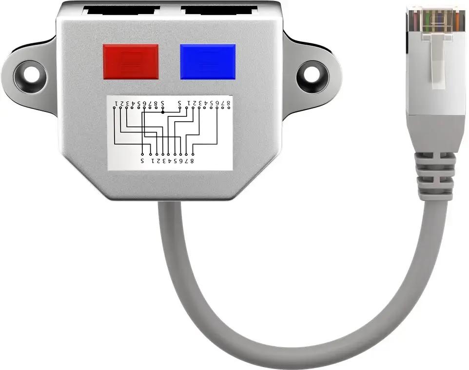 Goobay Pāreja RJ45 kontaktdakšiņa 8p8c -