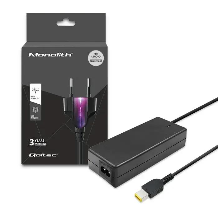 Qoltec strāvas adapteris klēpjdatoram Lenovo 90W