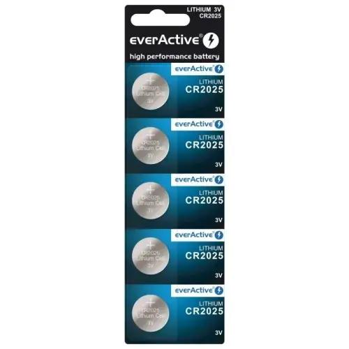 EverActive CR2025-5BB Blistera iepakojumā 5gb.
