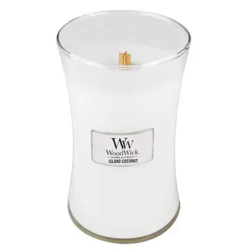 WoodWick Island Coconut aromātiskā svece ar
