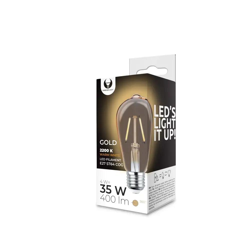 LED Bulb Filament E27 ST64 4W