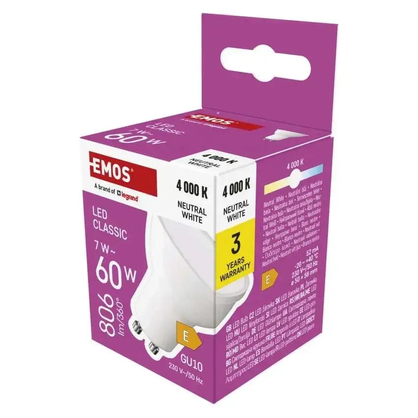 EMOS LED spuldze GU10 230V MR16