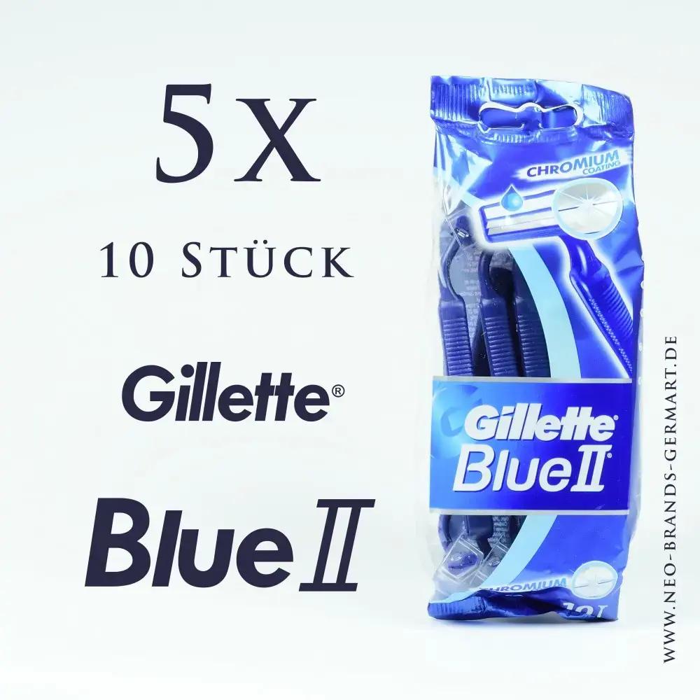 Gillette Blue II vienreizlietojamie skuvekļi (10