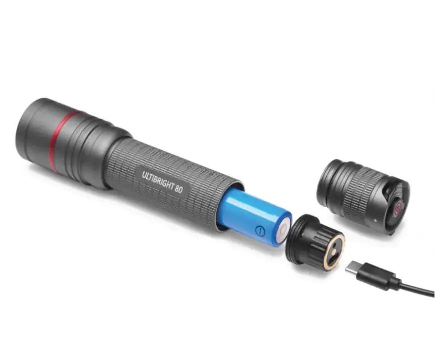 LED Lukturis ULTIBRIGHT 80 600lm rechargable
