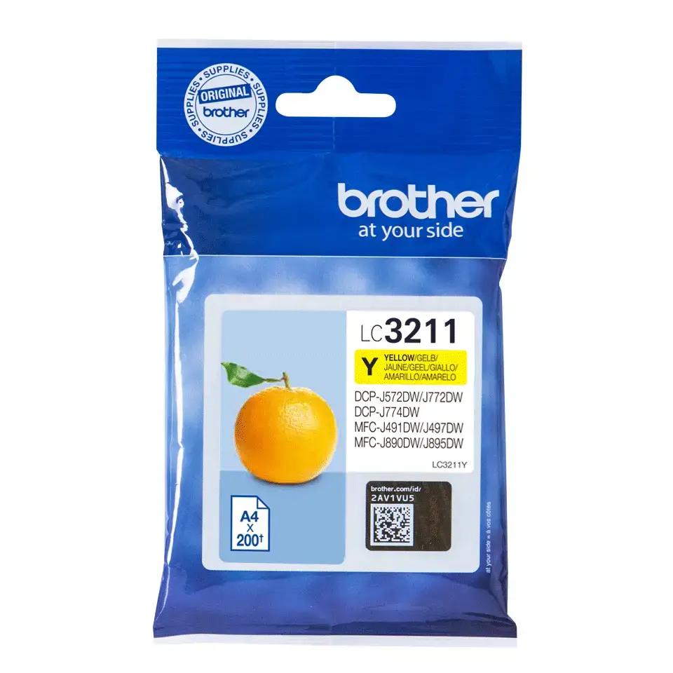 Tintes kārtridžs Brother LC3211Y dzeltens