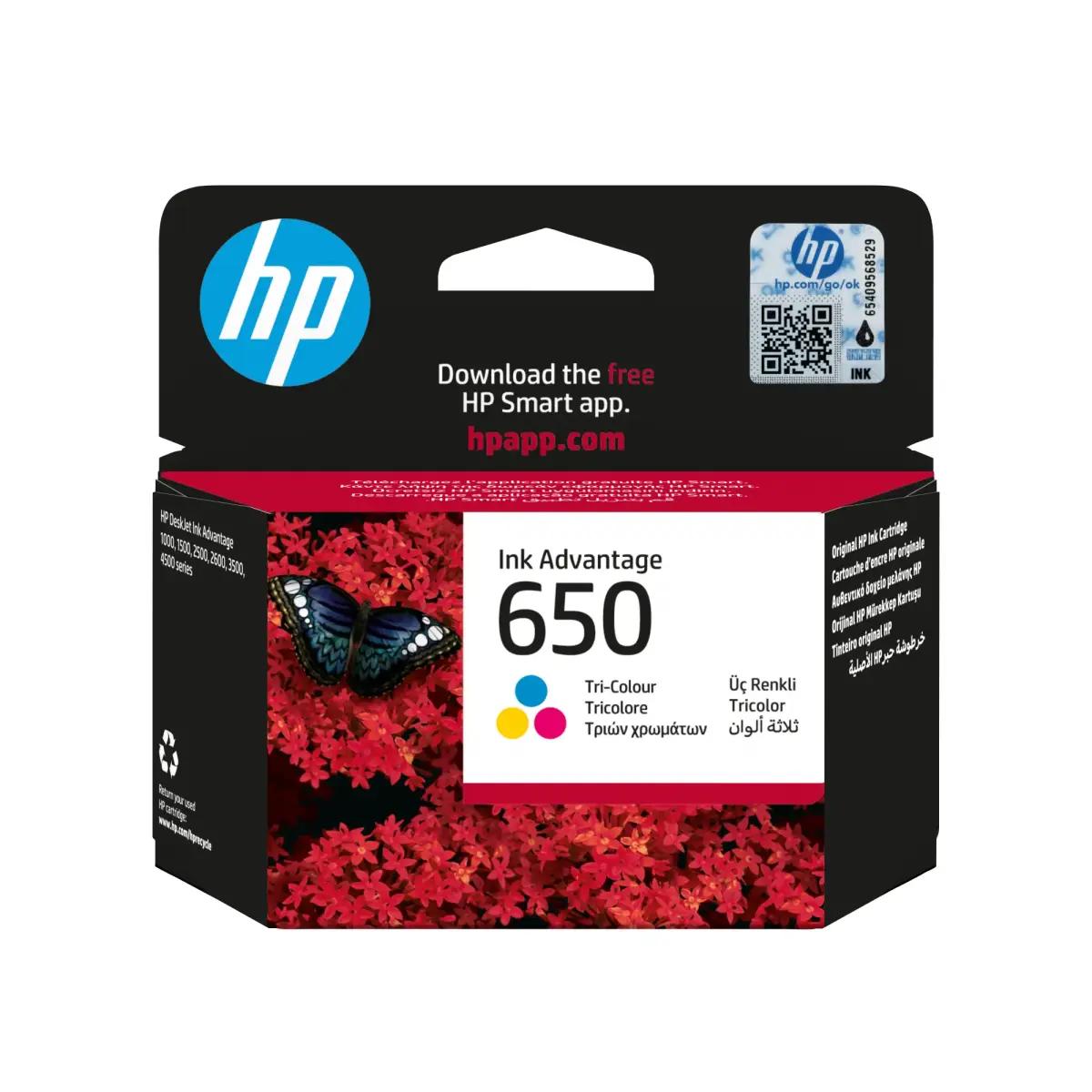 Tintes kārtridžs HP 650 CZ102AE trīskrāsu