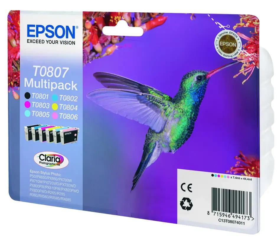 Tintes kārtridžu komplekts Epson T0807 C13T08074011