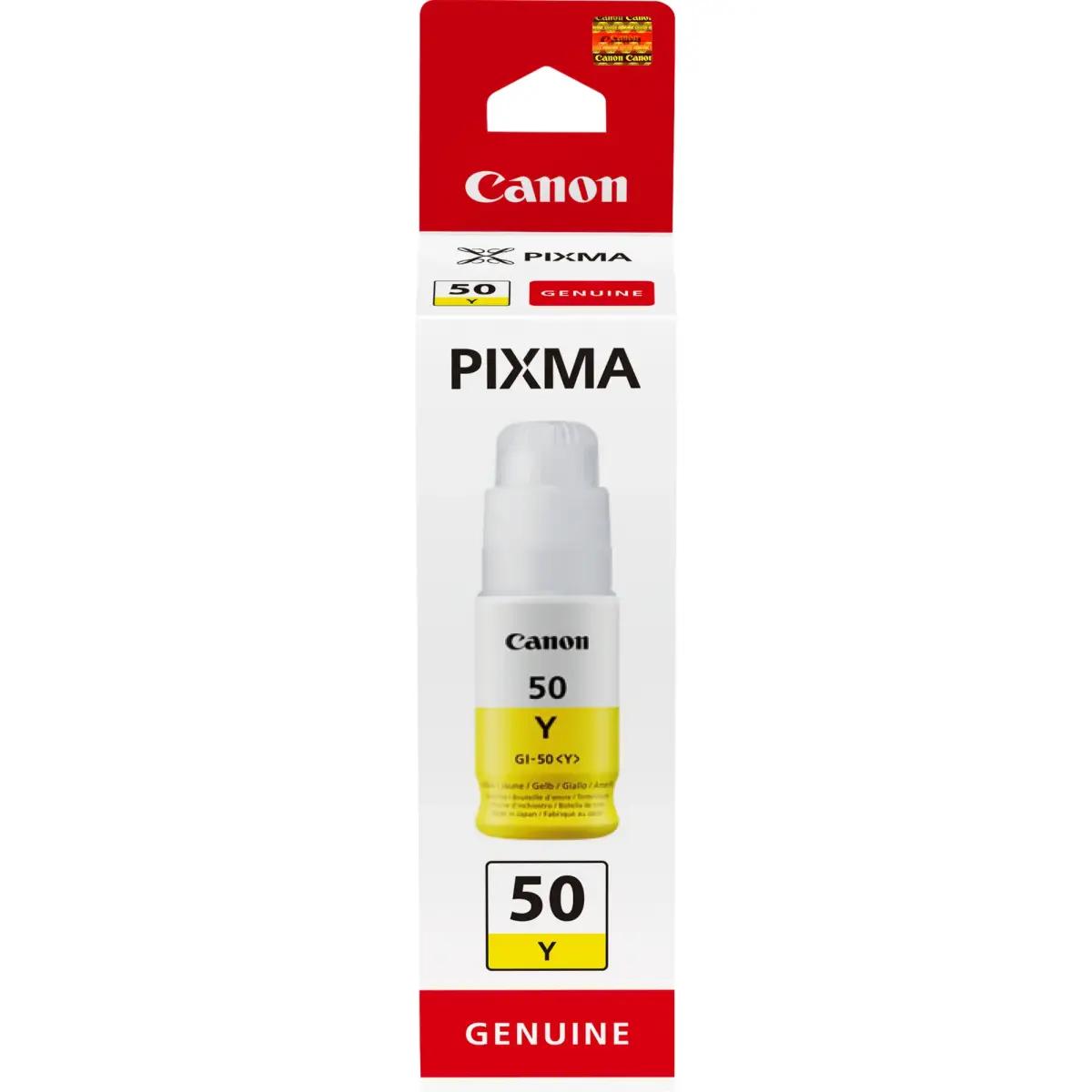 Tintes pudele Canon GI-50Y 3405C001 dzeltena