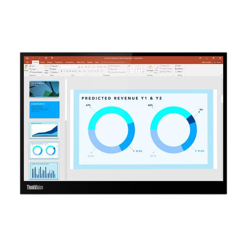 Monitors Lenovo ThinkVision M14d (63AAUAT6WL)