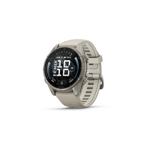 Viedpulkstenis Garmin fenix9/43 Titanium/Fog Grey siksniņa