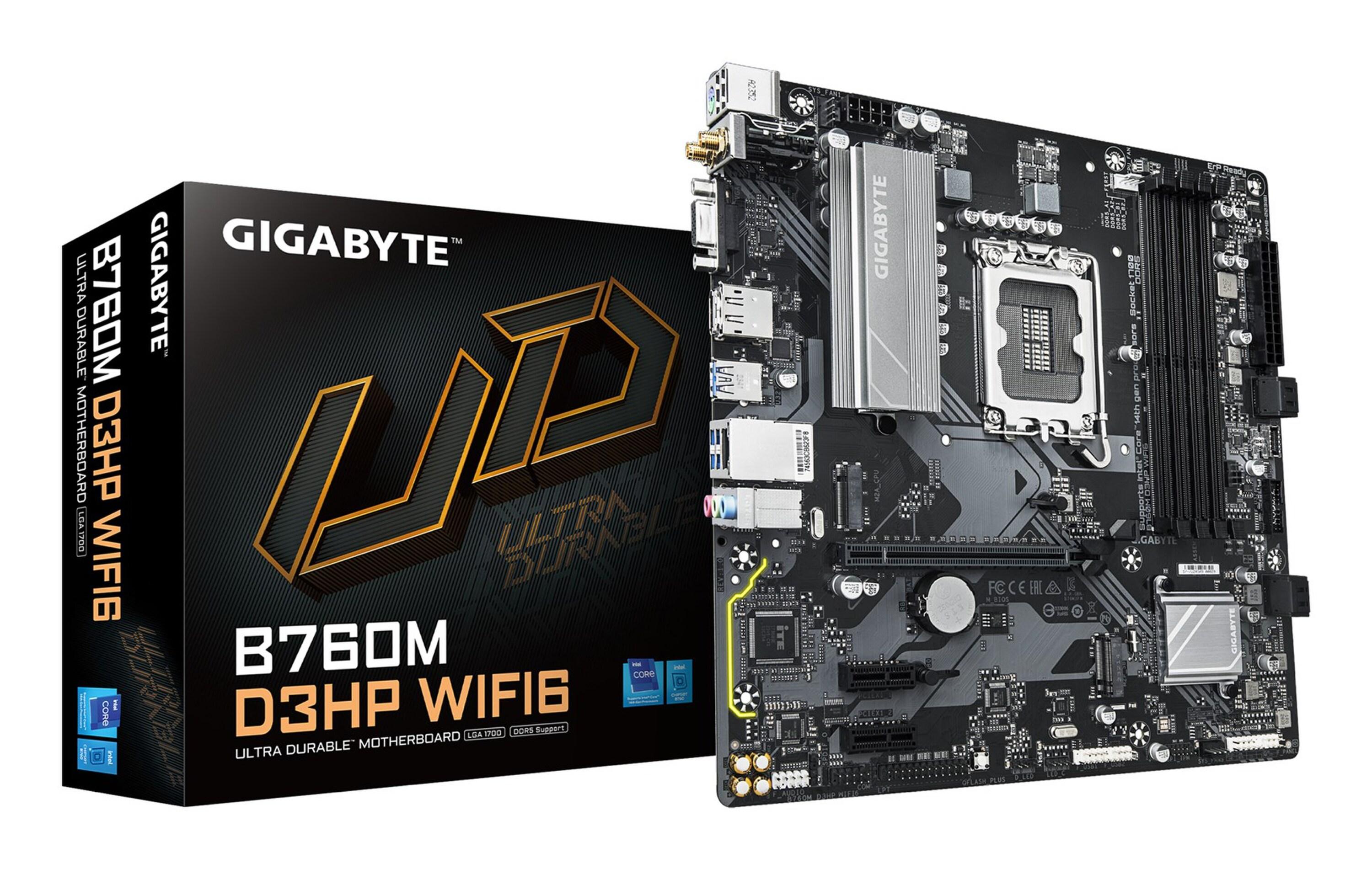 Pagrindinė plokštė Gigabyte B760M D3HP WIFI6
