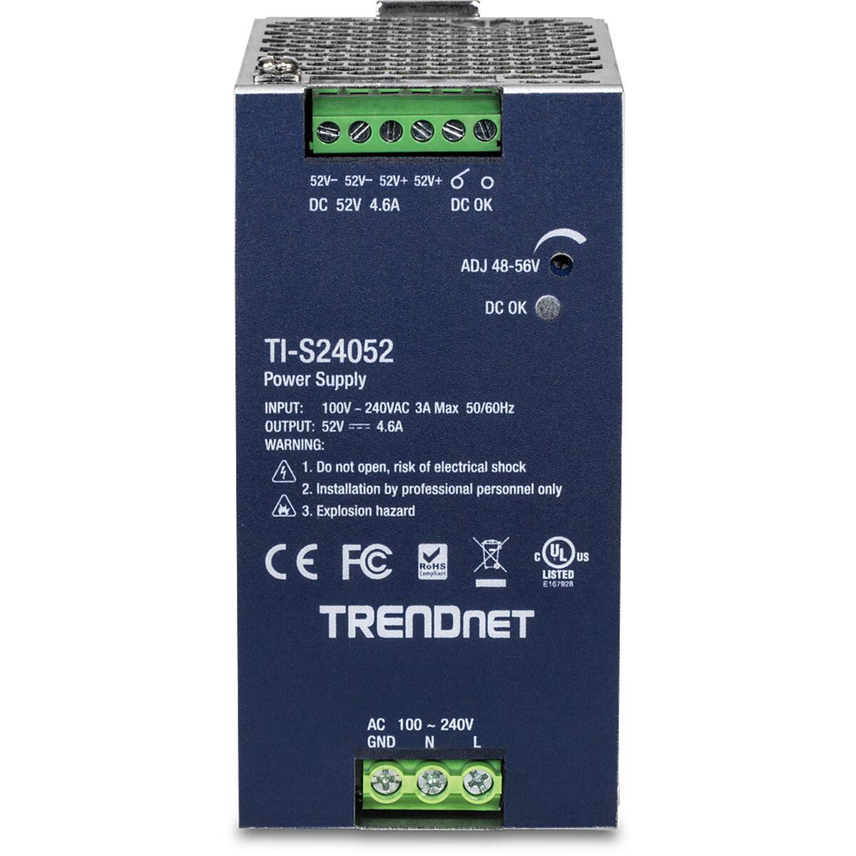TRENDnet DIN-Rail Power Supply 240W, 52V