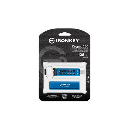 Kingston IronKey Keypad 200 Verschlüsselter USB-Stick