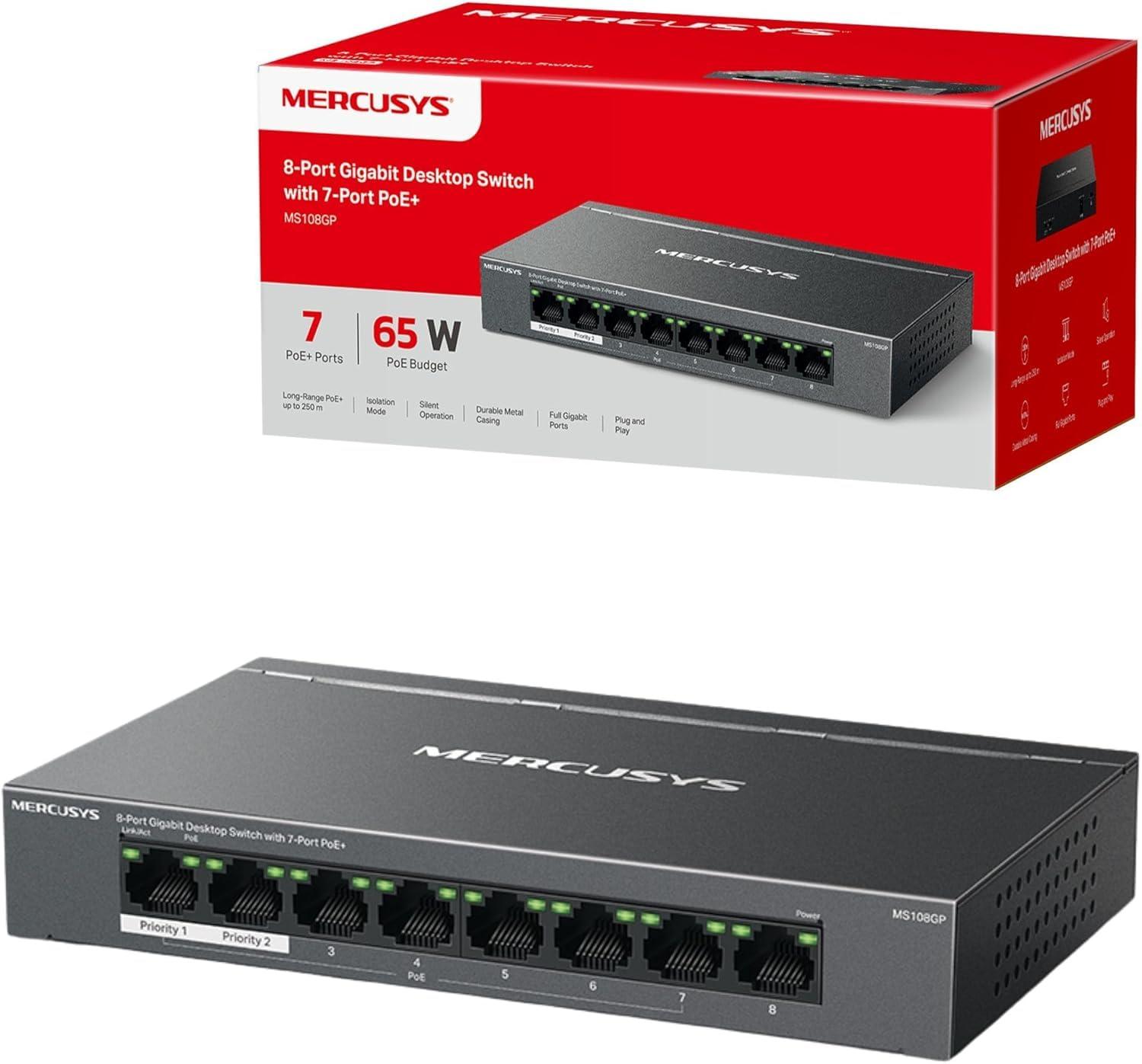 Mercusys by TP-LINK Mercusys Slēdzis (MS108GP)