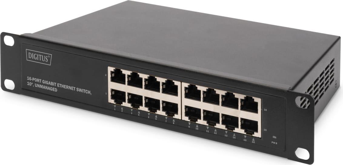 Pārslēdzējs Digitus 16 PORTU GIGABIT ETHERNET