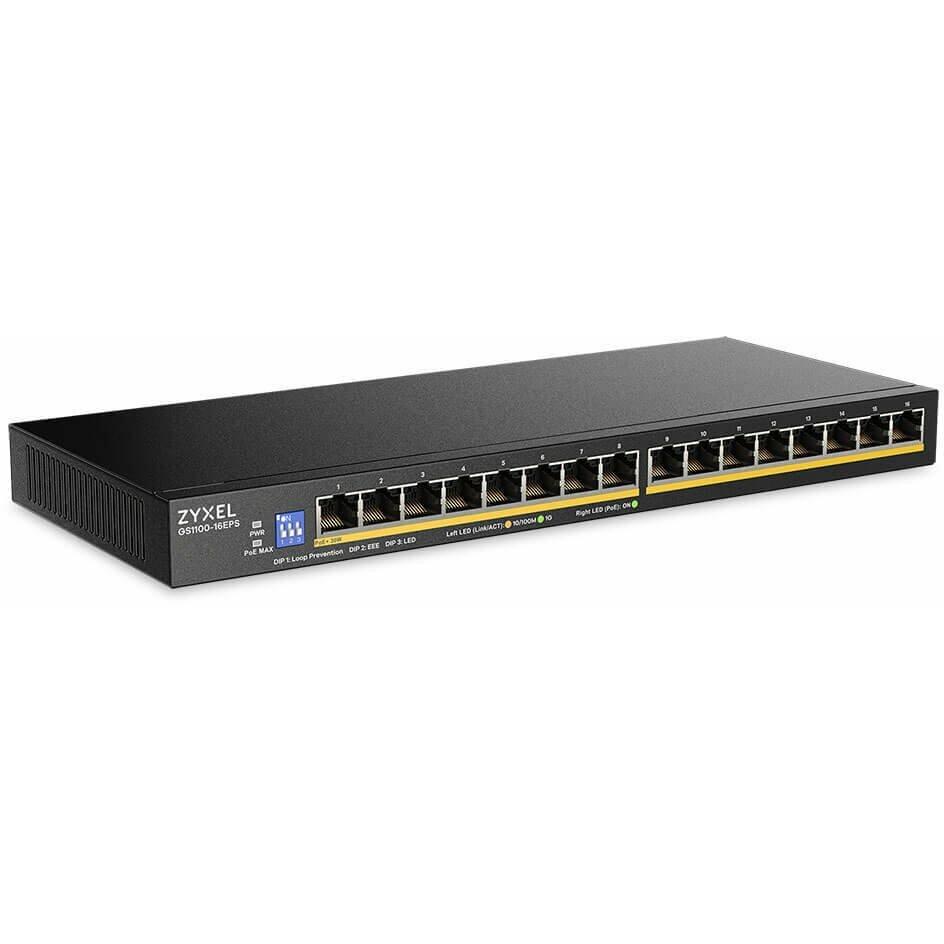 Pārslēdzējs ZyXEL Zyxel GS1100-16EPS Slimline PoE+