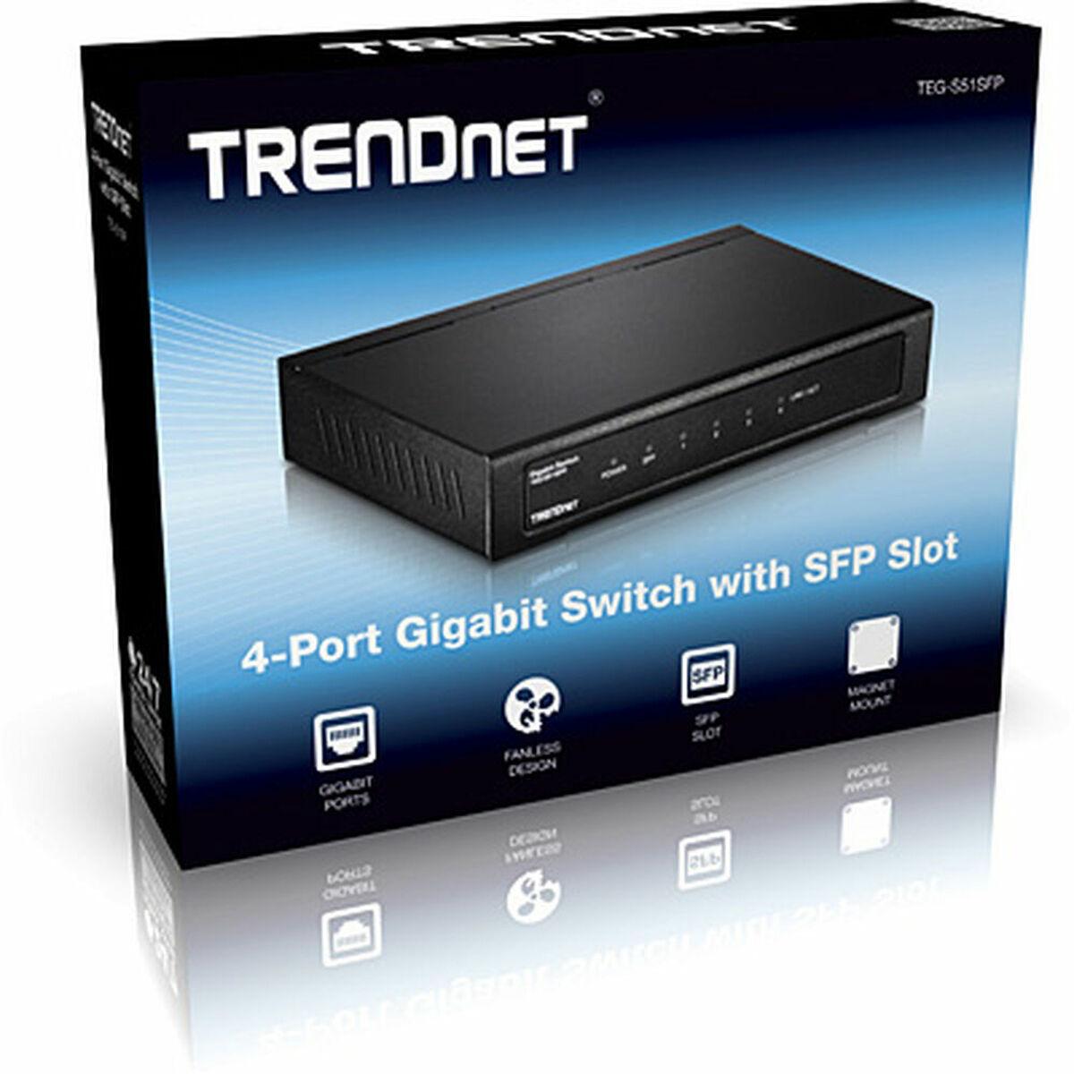 TRENDnet Switch 4 Port Gbit Lüfterlos