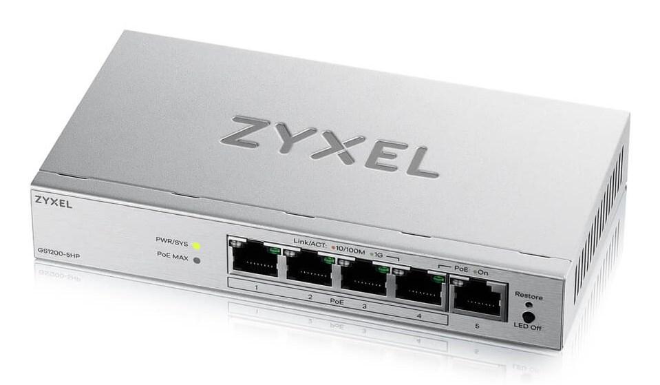 Zyxel GS1200-5HPV3 Managed L2 Gigabit Ethernet