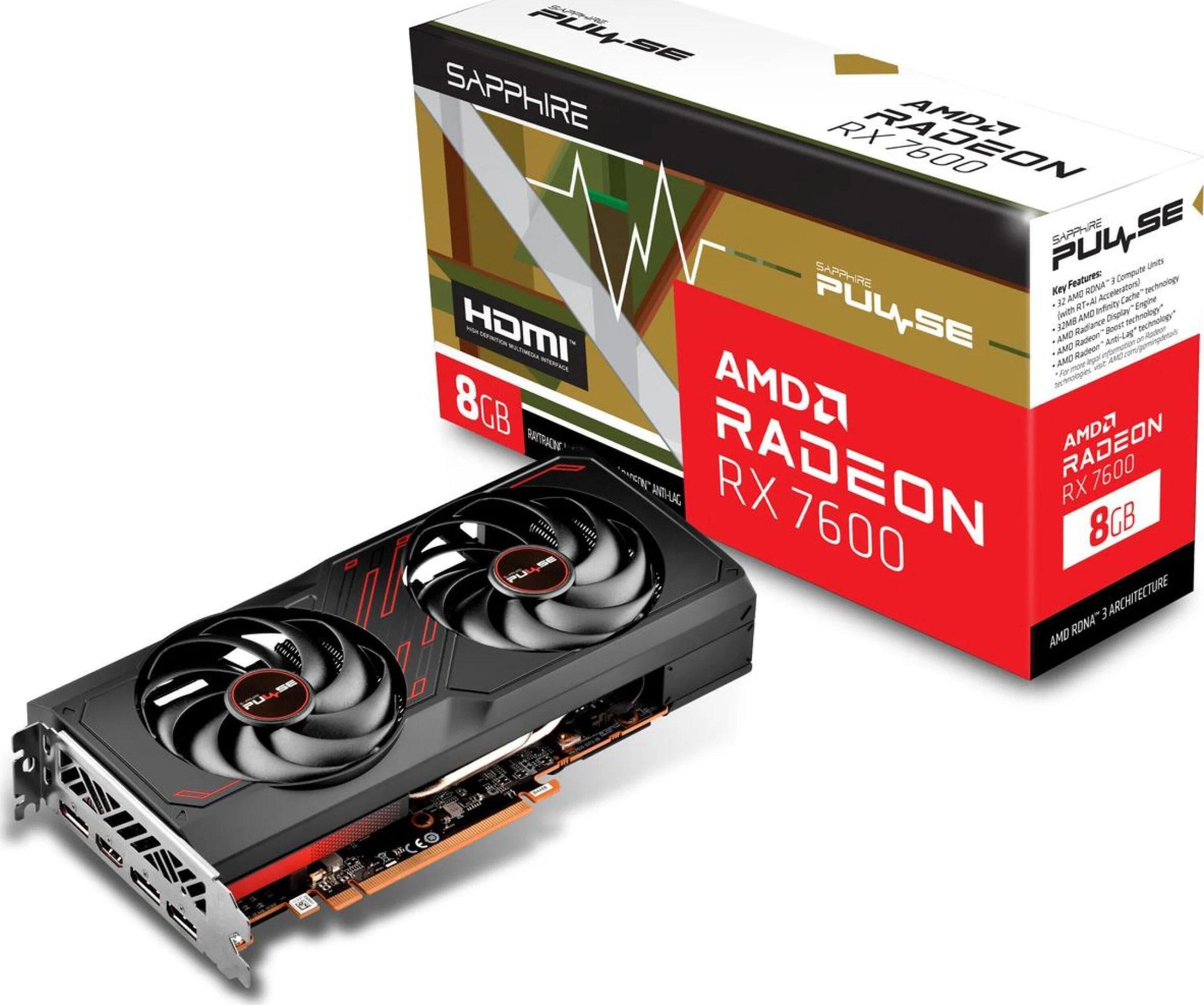 SAPPHIRE AMD Radeon RX 7600 PULSE