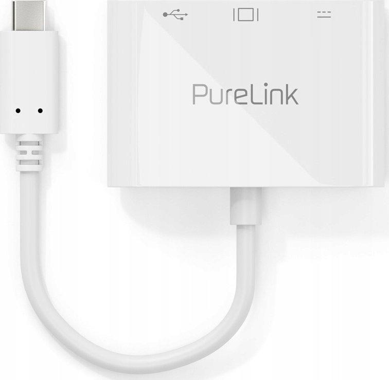 Adapteris USB-C uz HDMI, USB-C, USB-A