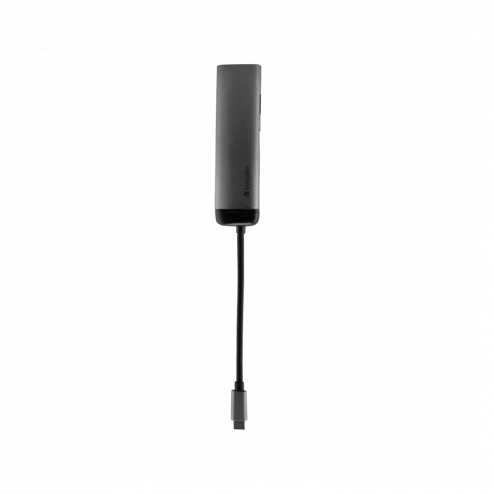 Verbatim USB-C daudzportu dokstacija (49140)