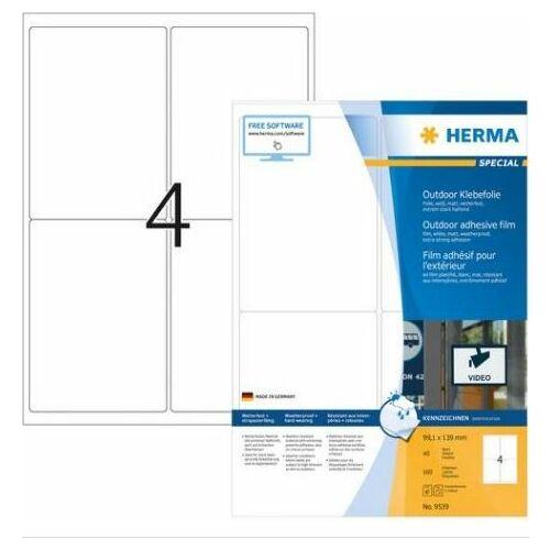 HERMA Uzlīmes A4 Outdoor līmplēve white