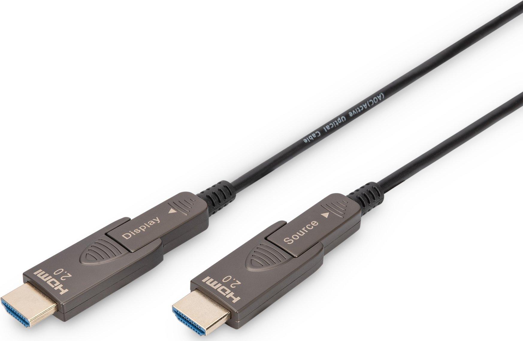DIGITUS HDMI AOC Hybrid Glasfaserkabel 4K
