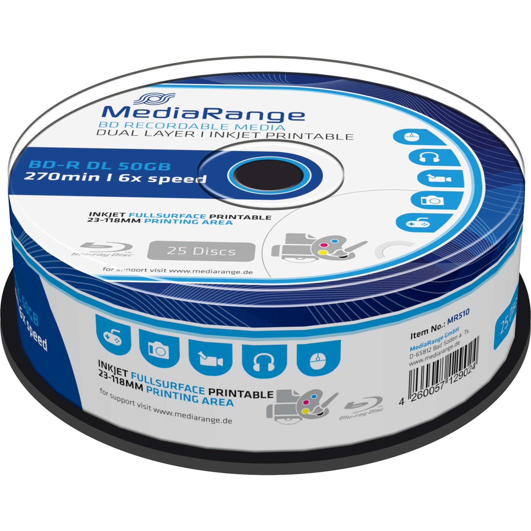 MediaRange BD-R Dual Layer 50 GB