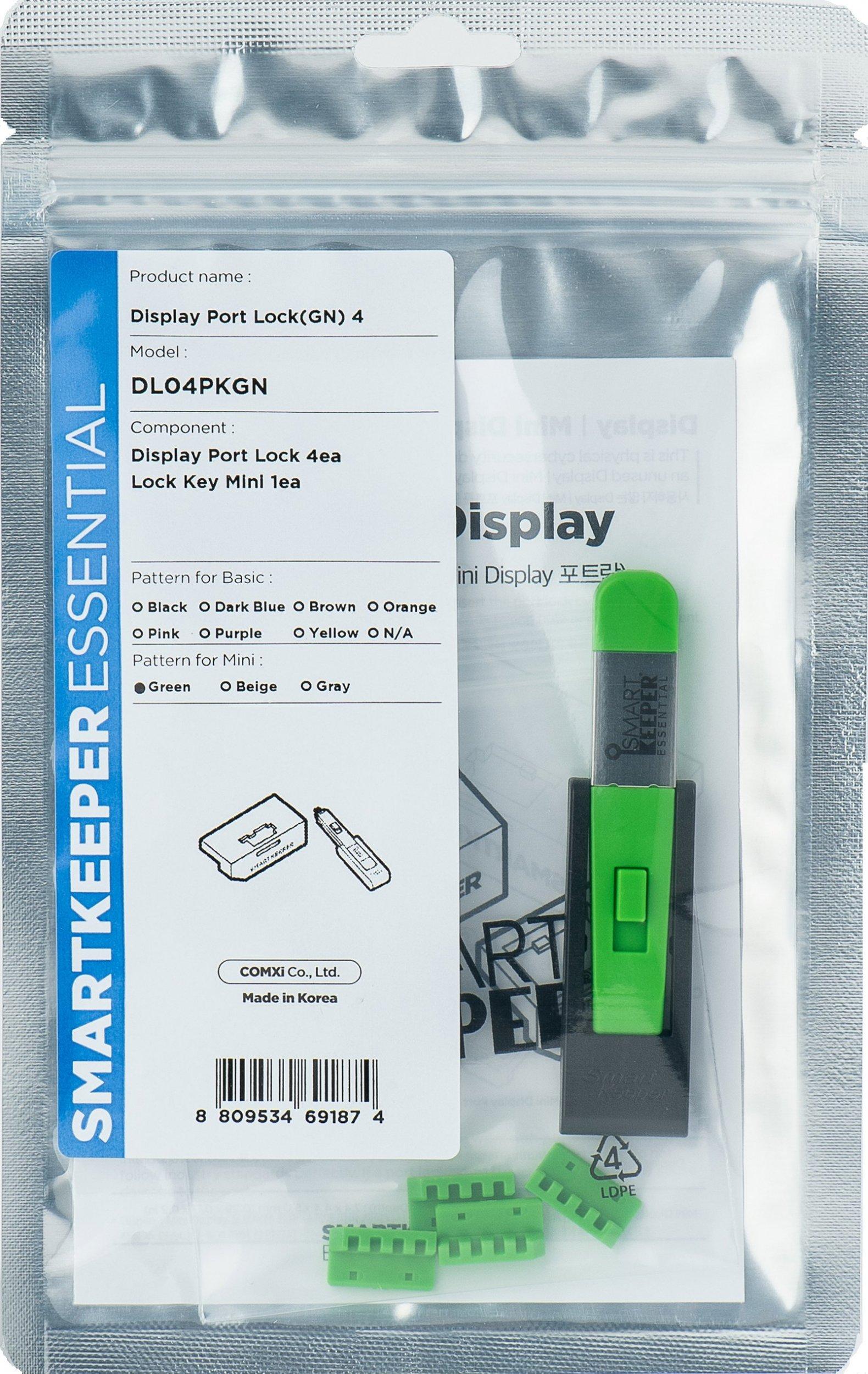 SmartKeeper Mini "DisplayPort" bloķētājs green