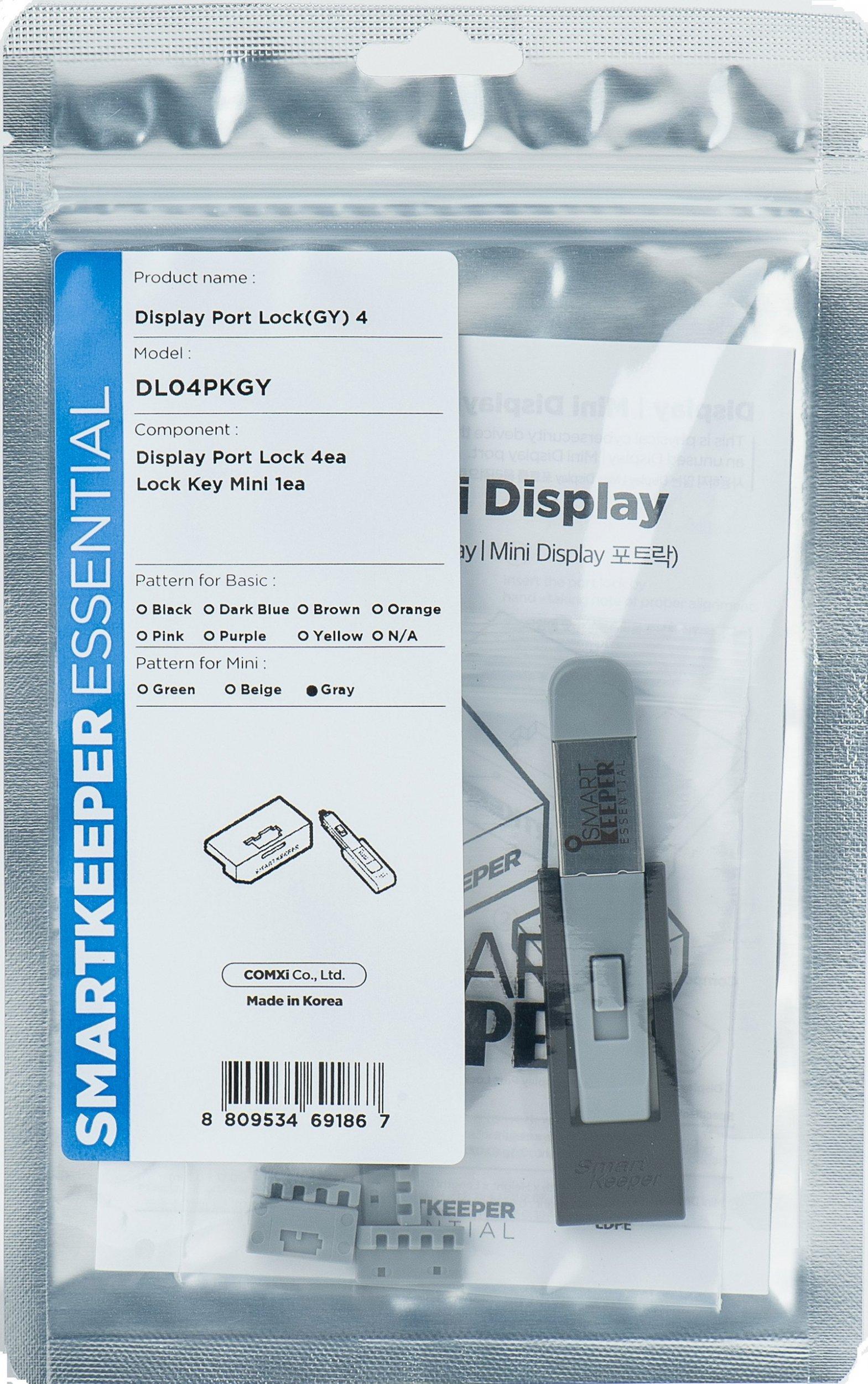 SmartKeeper Mini "DisplayPort" bloķētājs grey