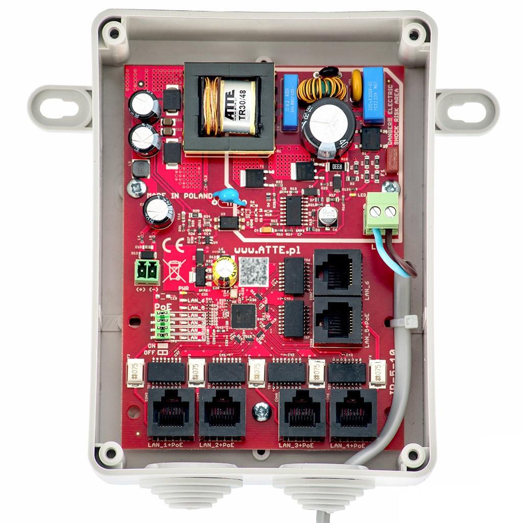 Atte SWITCH 5-PORTU POE ATTE IPB-5-10A-S4