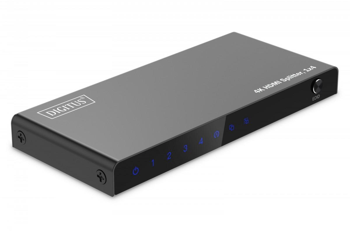 DIGITUS HDMI Splitter 1x4 4K/60Hz HDCP