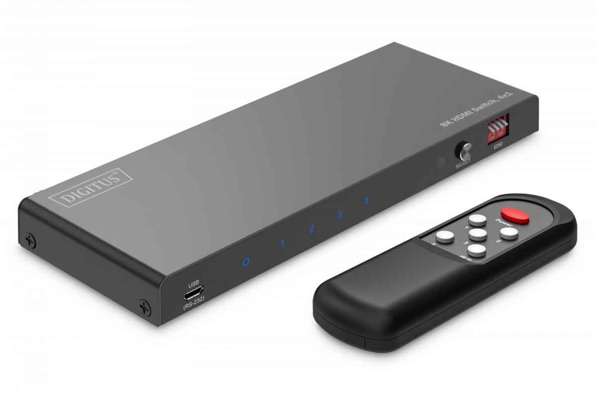 DIGITUS HDMI Switch 4x1 8K/60Hz