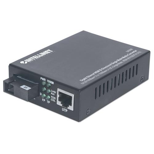 INTELLINET mediju pārveidotājs Gigabit Singlemode 20km