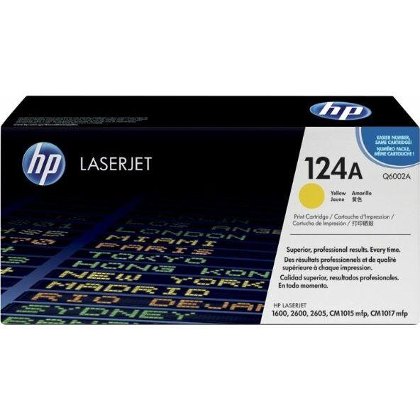 Hewlett-Packard Toneris HP 124A Yellow Oriģināls